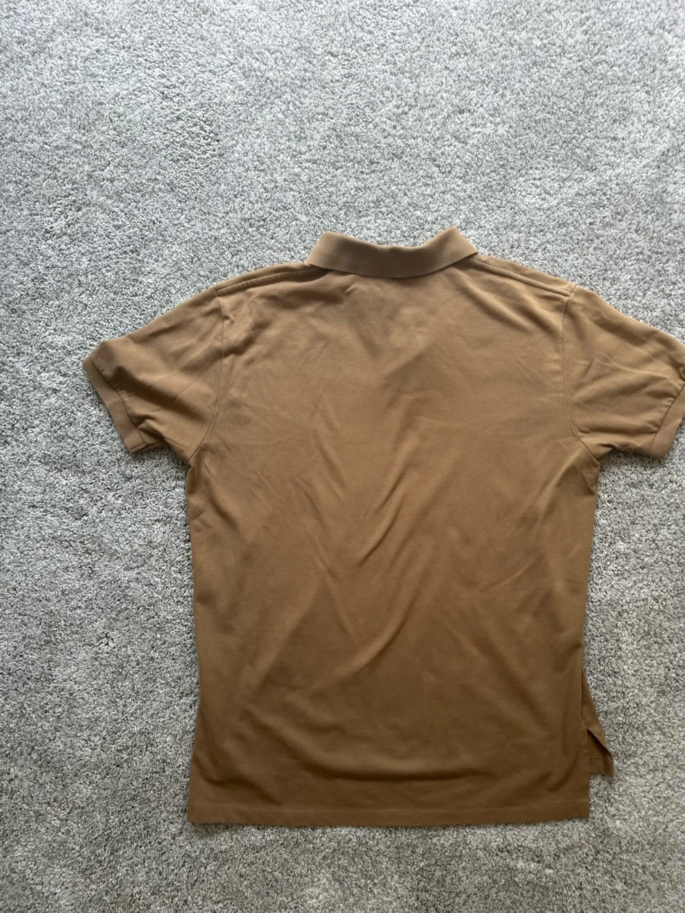 Vintage Polo by Ralph Lauren Men's Camel/Tan Polo with Embroidered Pony